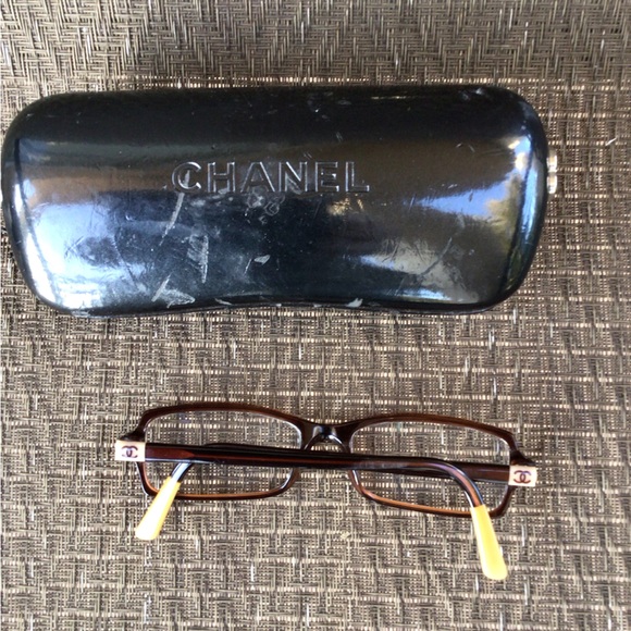 Chanel CH3157 Vintage Brown Rectangle Eyeglasses Frames - Picture 6 of 9